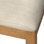 Sedie da pranzo Newington in legno massello con canna (set da 2)