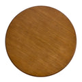  Round Wood Bar Table with Metal Base - 46.85 W x 46.85 D x 36 H
