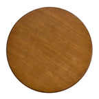  Round Wood Bar Table with Metal Base - 46.85 W x 46.85 D x 36 H
