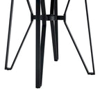Tavolo da bar rotondo in legno con base in metallo - 46,85 L x 46,85 P x 36 A