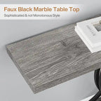 Tavolini consolle in legno stile rustico con base geometrica per l'ingresso