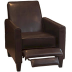 Poltrona reclinabile Darvis Black in similpelle di