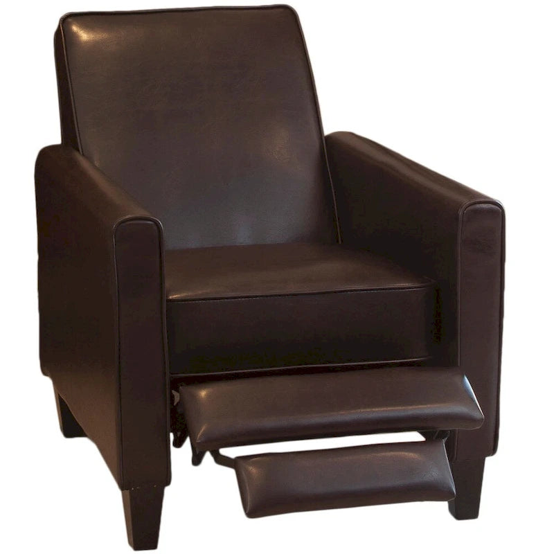 Poltrona reclinabile Darvis Black in similpelle di