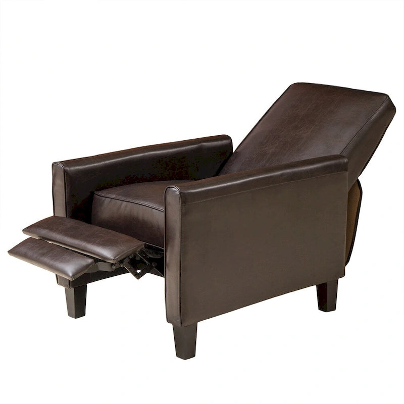 Poltrona reclinabile Darvis Black in similpelle di