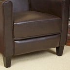 Poltrona reclinabile Darvis Black in similpelle di