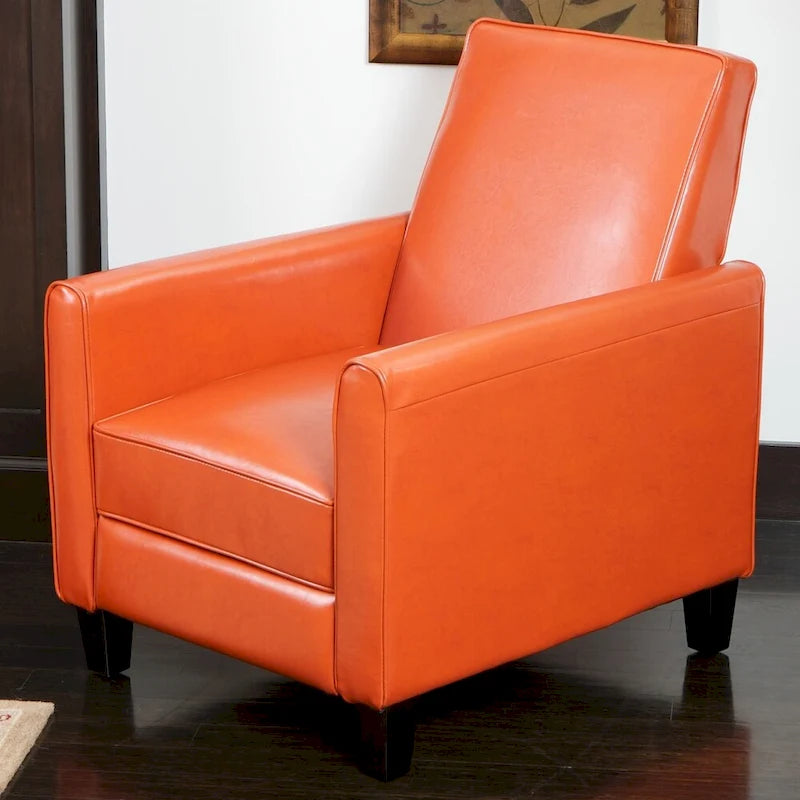 Poltrona reclinabile Darvis Black in similpelle di