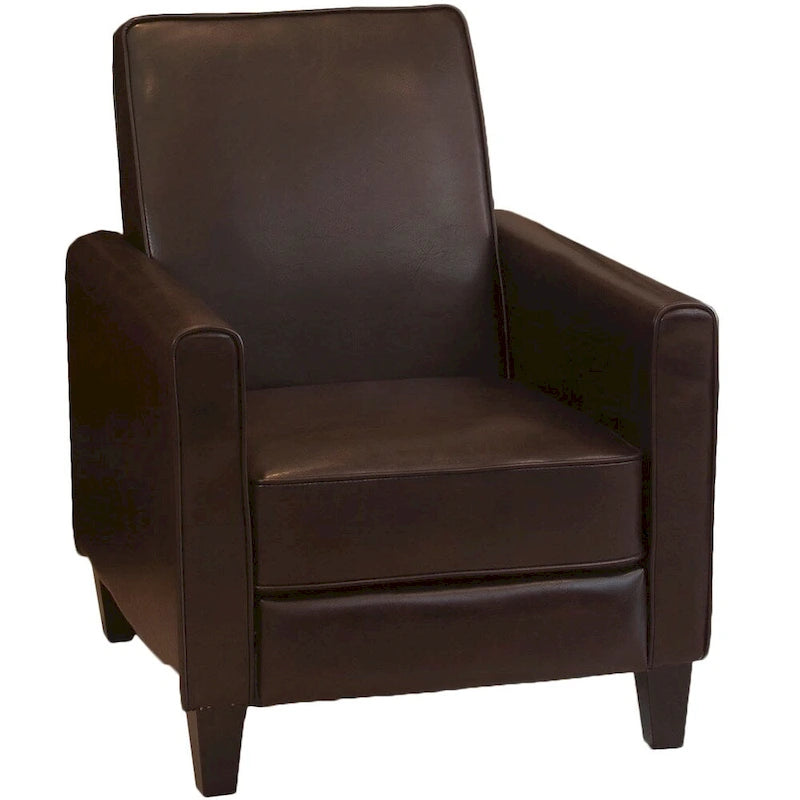 Poltrona reclinabile Darvis Black in similpelle di