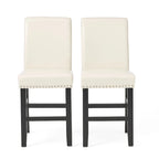 Sgabello da bancone in pelle Lisette da 41 pollici (set da 2) di