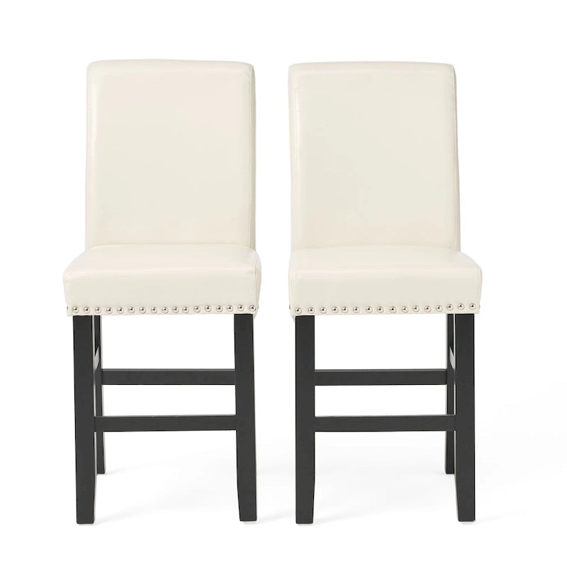 Sgabello da bancone in pelle Lisette da 41 pollici (set da 2) di