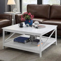  Oxford 36 Square Coffee Table with Shelf