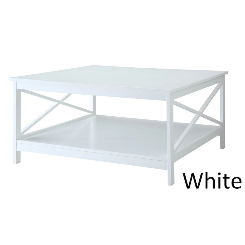 Tavolino da caffè quadrato Oxford 36 con ripiano