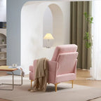 Poltrona di design rivestita in lino