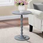 Tavolino rotondo con gambe tornite Palm Beach