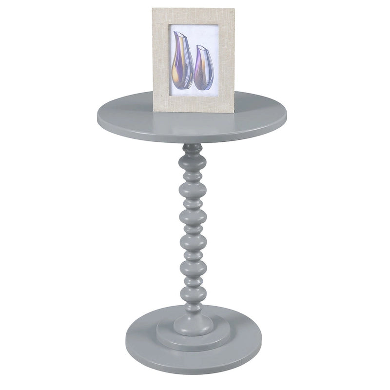 Tavolino rotondo con gambe tornite Palm Beach