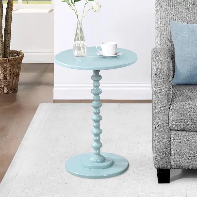 Tavolino rotondo con gambe tornite Palm Beach