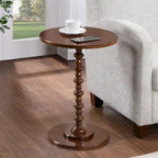 Tavolino rotondo con gambe tornite Palm Beach