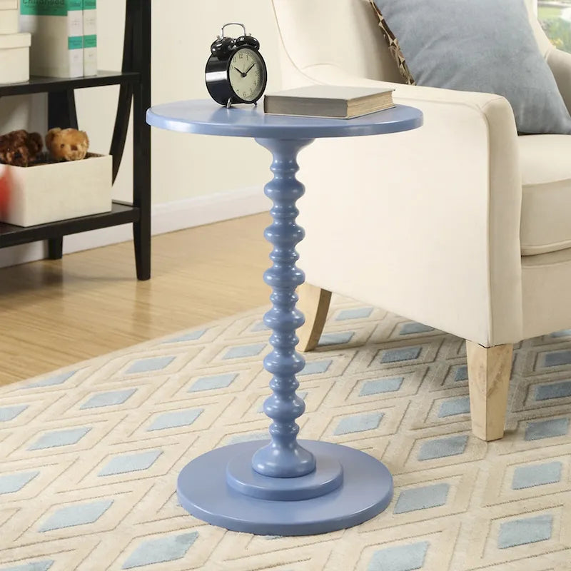 Tavolino rotondo con gambe tornite Palm Beach
