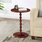 Tavolino rotondo con gambe tornite Palm Beach