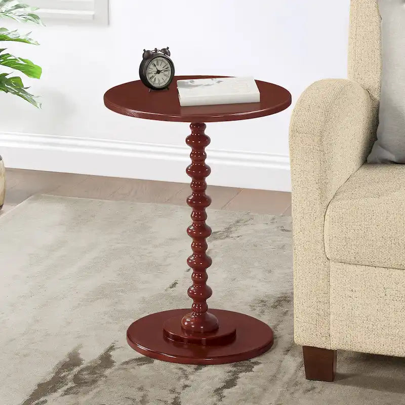 Tavolino rotondo con gambe tornite Palm Beach
