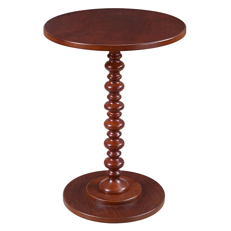 Tavolino rotondo con gambe tornite Palm Beach