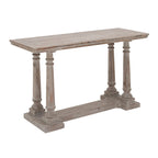Consolle in legno con finiture effetto invecchiato - Marrone chiaro -  - 18Px52Lx30H