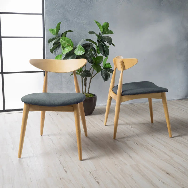 Barron Mid-Century Modern Dining Chairs (Set of 2) by  - 22.50 W x 19.75 L x 28.75 H