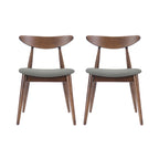 Sedie da pranzo Barron Mid-Century Modern (Set di 2) di - 22,50 L x 19,75 P x 28,75 A