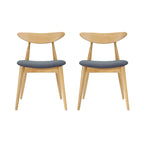 Sedie da pranzo Barron Mid-Century Modern (Set di 2) di - 22,50 L x 19,75 P x 28,75 A