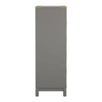 Cassettiera a 5 cassetti Kedric con accenti dorati di