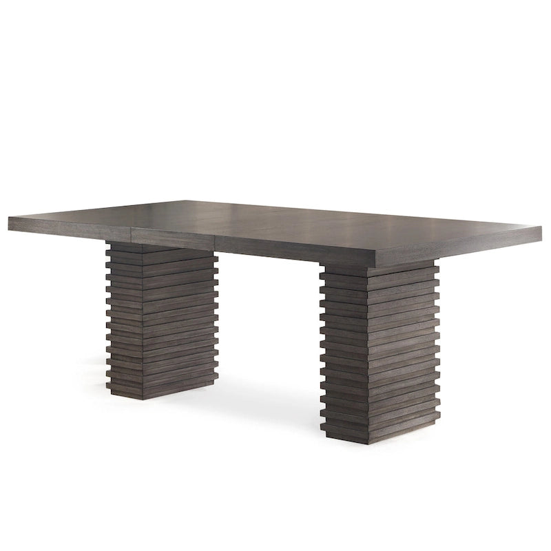 Tavolo da Pranzo Contemporaneo Steve Silver Milano da 78 Pollici in Legno - Grigio-Marrone