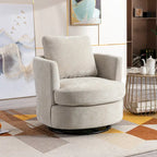 Sedia girevole a botte moderna imbottita (set da 2)