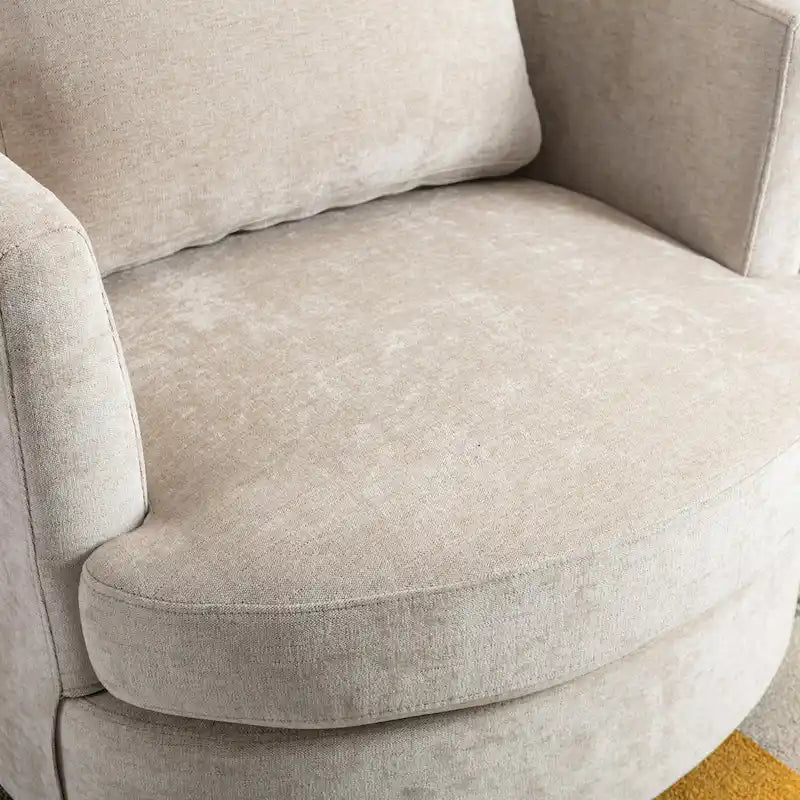 Sedia girevole a botte moderna imbottita (set da 2)