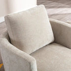 Sedia girevole a botte moderna imbottita (set da 2)