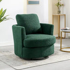 Sedia girevole a botte moderna imbottita (set da 2)