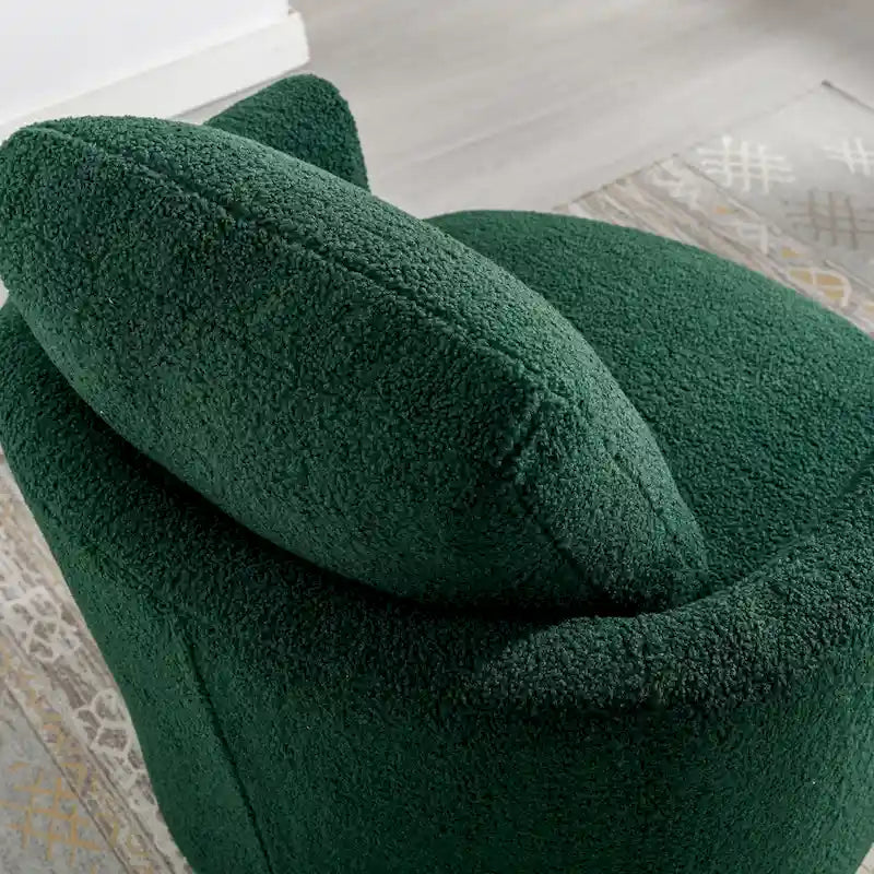 Sedia girevole a botte moderna imbottita (set da 2)