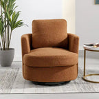 Sedia girevole a botte moderna imbottita (set da 2)