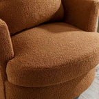 Sedia girevole a botte moderna imbottita (set da 2)