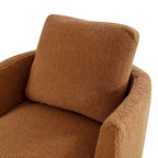 Sedia girevole a botte moderna imbottita (set da 2)