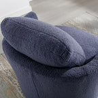 Sedia girevole a botte moderna imbottita (set da 2)