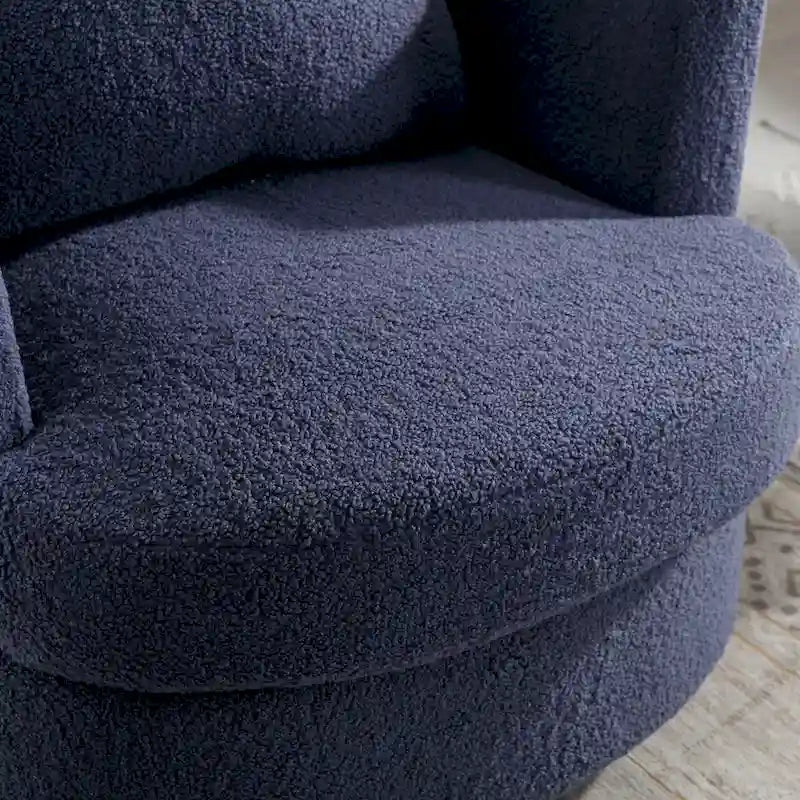Sedia girevole a botte moderna imbottita (set da 2)