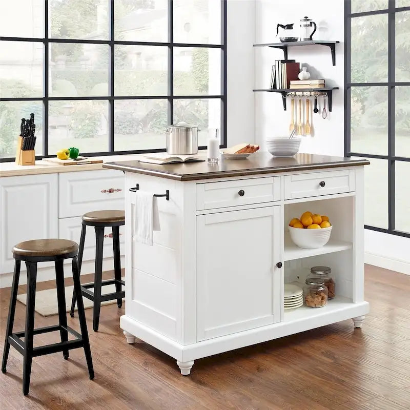  Betty Kitchen Island with 2 Stools