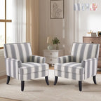 Poltrone reclinabili con borchie, set da 2