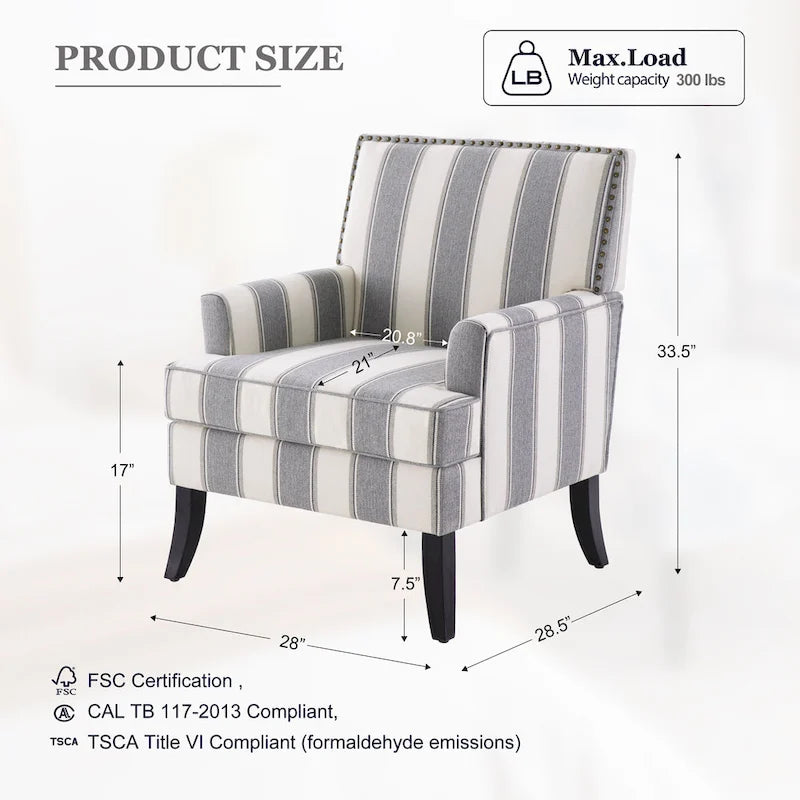 Poltrone reclinabili con borchie, set da 2