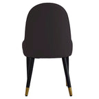 Set di 2 sedie da pranzo moderne imbottite in pelle PU