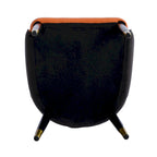 Set di 2 sedie da pranzo moderne imbottite in pelle PU