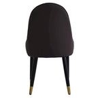 Set di 2 sedie da pranzo moderne imbottite in pelle PU