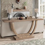 Tavolo Consolle da Ingresso Stile Rustico, Tavolino da Divano da 160 cm per Ingresso