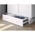 Mobile letto a scomparsa Monroe Queen con materasso e caricatore integrato