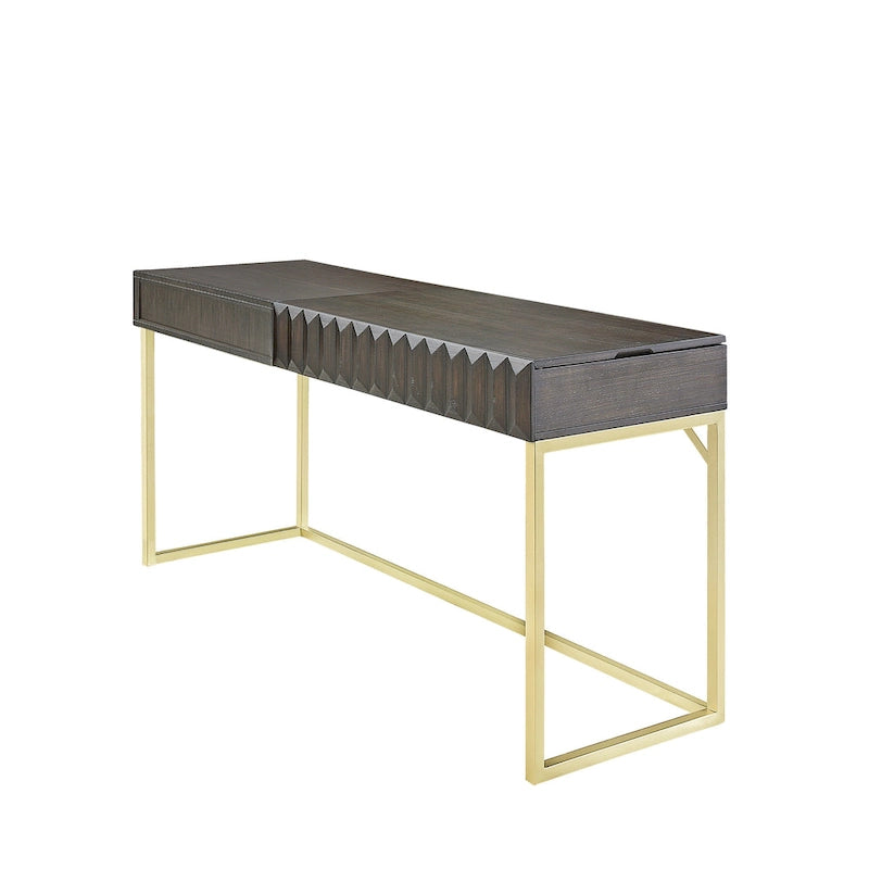 Scrivania rialzabile in metallo Bird Modern da 57 pollici di
