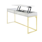 Scrivania rialzabile in metallo Bird Modern da 57 pollici di